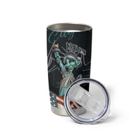 Street Art Liberty Tumbler Cup with Graffiti Print and Cartoon Statue of Liberty - Wonder Print Shop