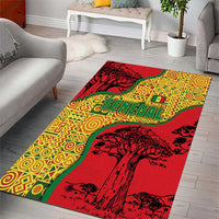 Senegal Area Rug with Baobab Tree and African Tribal Pattern Design - Wonder Print Shop