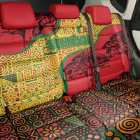 Senegal Back Car Seat Cover with Baobab Tree and African Tribal Pattern Design - Wonder Print Shop