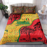 Senegal Bedding Set with Baobab Tree and African Tribal Pattern Design - Wonder Print Shop