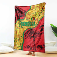 Senegal Blanket with Baobab Tree and African Tribal Pattern Design - Wonder Print Shop