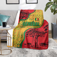 Senegal Blanket with Baobab Tree and African Tribal Pattern Design - Wonder Print Shop