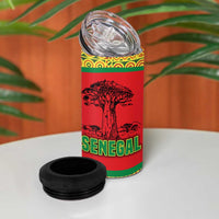 Senegal 4 in 1 Can Cooler Tumbler with Baobab Tree and African Tribal Pattern Design - Wonder Print Shop