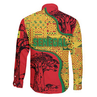 Senegal Family Matching Summer Maxi Dress and Hawaiian Shirt with Baobab Tree and African Tribal Pattern Design - Wonder Print Shop