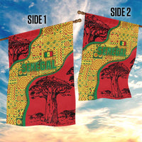 Senegal Garden Flag with Baobab Tree and African Tribal Pattern Design - Wonder Print Shop