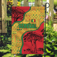 Senegal Garden Flag with Baobab Tree and African Tribal Pattern Design - Wonder Print Shop