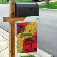 Senegal Garden Flag with Baobab Tree and African Tribal Pattern Design - Wonder Print Shop