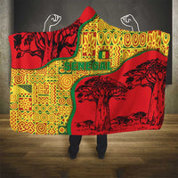 Senegal Hooded Blanket with Baobab Tree and African Tribal Pattern Design - Wonder Print Shop