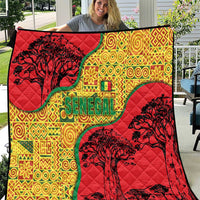 Senegal Quilt with Baobab Tree and African Tribal Pattern Design - Wonder Print Shop
