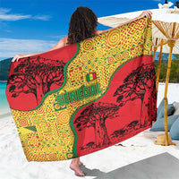 Senegal Sarong with Baobab Tree and African Tribal Pattern Design - Wonder Print Shop