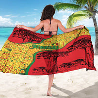 Senegal Sarong with Baobab Tree and African Tribal Pattern Design - Wonder Print Shop