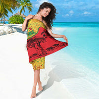 Senegal Sarong with Baobab Tree and African Tribal Pattern Design - Wonder Print Shop