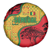 Senegal Spare Tire Cover with Baobab Tree and African Tribal Pattern Design - Wonder Print Shop
