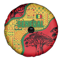 Senegal Spare Tire Cover with Baobab Tree and African Tribal Pattern Design - Wonder Print Shop