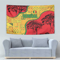 Senegal Tapestry with Baobab Tree and African Tribal Pattern Design - Wonder Print Shop