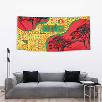 Senegal Tapestry with Baobab Tree and African Tribal Pattern Design - Wonder Print Shop