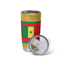 Senegal Tumbler Cup with Baobab Tree and African Tribal Pattern Design - Wonder Print Shop