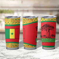 Senegal Tumbler Cup with Baobab Tree and African Tribal Pattern Design - Wonder Print Shop