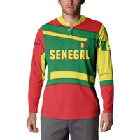 Senegal Button Sweatshirt with Flamingo Design and Rooted in Culture Slogan - Wonder Print Shop