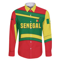 Senegal Family Matching Off The Shoulder Long Sleeve Dress and Hawaiian Shirt with Flamingo Design and Rooted in Culture Slogan - Wonder Print Shop