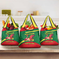 Senegal Grocery Bag with Flamingo Design and Rooted in Culture Slogan - Wonder Print Shop
