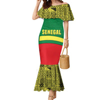Senegal Mermaid Dress with Flamingo Design and Rooted in Culture Slogan - Wonder Print Shop