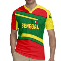 Senegal Rugby Jersey with Flamingo Design and Rooted in Culture Slogan - Wonder Print Shop