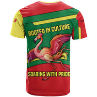 Senegal T Shirt with Flamingo Design and Rooted in Culture Slogan - Wonder Print Shop