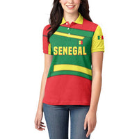 Senegal Women Polo Shirt with Flamingo Design and Rooted in Culture Slogan - Wonder Print Shop