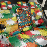 Senegal Back Car Seat Cover with Colorful Wildlife Graffiti and Nature Rises Roars Design - Wonder Print Shop
