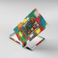 Senegal Canvas Wall Art with Colorful Wildlife Graffiti and Nature Rises Roars Design - Wonder Print Shop