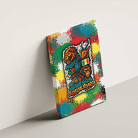 Senegal Canvas Wall Art with Colorful Wildlife Graffiti and Nature Rises Roars Design - Wonder Print Shop