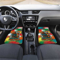 Senegal Car Mats with Colorful Wildlife Graffiti and Nature Rises Roars Design - Wonder Print Shop