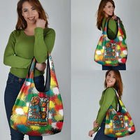 Senegal Grocery Bag with Colorful Wildlife Graffiti and Nature Rises Roars Design - Wonder Print Shop