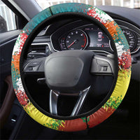 Senegal Steering Wheel Cover with Colorful Wildlife Graffiti and Nature Rises Roars Design - Wonder Print Shop