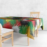Senegal Tablecloth with Colorful Wildlife Graffiti and Nature Rises Roars Design - Wonder Print Shop