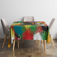Senegal Tablecloth with Colorful Wildlife Graffiti and Nature Rises Roars Design - Wonder Print Shop