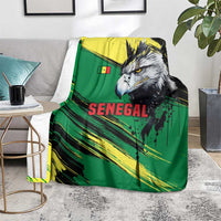 Senegal Blanket with Bold Eagle Graphic and Brushstroke Flag Colors Design - Wonder Print Shop