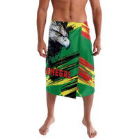 Senegal Lavalava with Bold Eagle Graphic and Brushstroke Flag Colors Design - Wonder Print Shop