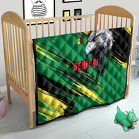 Senegal Quilt with Bold Eagle Graphic and Brushstroke Flag Colors Design - Wonder Print Shop