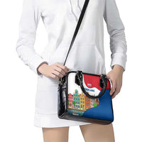 Netherlands Amsterdam Shoulder Handbag with Colorful Canal Houses and National Flag Design - Wonder Print Shop