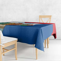 Netherlands Amsterdam Tablecloth with Colorful Canal Houses and National Flag Design - Wonder Print Shop