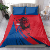 Netherlands Bedding Set with Lion Graphic and Dutch Flag in Red and Blue Design - Wonder Print Shop
