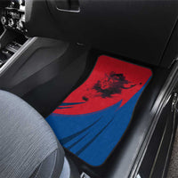 Netherlands Car Mats with Lion Graphic and Dutch Flag in Red and Blue Design - Wonder Print Shop