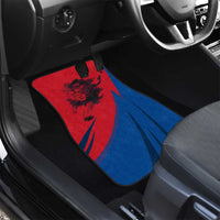 Netherlands Car Mats with Lion Graphic and Dutch Flag in Red and Blue Design - Wonder Print Shop