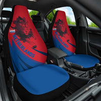 Netherlands Car Seat Cover with Lion Graphic and Dutch Flag in Red and Blue Design - Wonder Print Shop