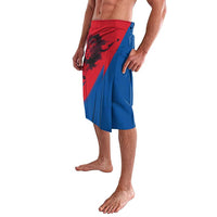 Netherlands Lavalava with Lion Graphic and Dutch Flag in Red and Blue Design - Wonder Print Shop