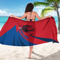 Netherlands Sarong with Lion Graphic and Dutch Flag in Red and Blue Design - Wonder Print Shop