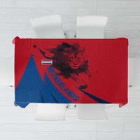 Netherlands Tablecloth with Lion Graphic and Dutch Flag in Red and Blue Design - Wonder Print Shop
