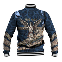 Eros Greek Mythology Protogonos Baseball Jacket Winged Eros Emerging From Cosmic Egg Greek Key